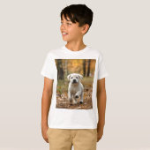 labrador rekwalvispuppy t-shirt (Voorkant volledig)