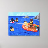 Labrador Rescue Team Canvas Afdruk (Voorkant)