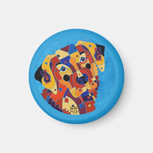 Labrador Retreiver sur un aimant (Devant)