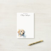 Labrador Retriever Aangepaste Hondenliefhebber Pup Post-it® Notes (Op bureau)