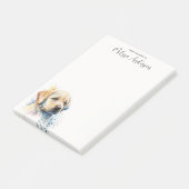 Labrador Retriever Aangepaste Hondenliefhebber Pup Post-it® Notes (Schuin)