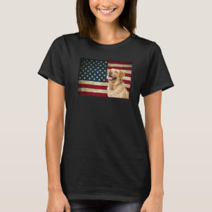 Labrador retriever Amerikaanse Vlag labra hond Die T-shirt