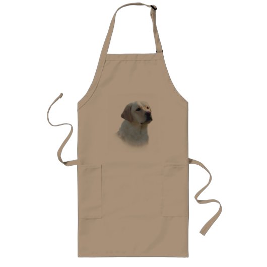 Labrador Retriever Apron Lang Schort (Voorkant)