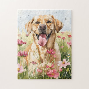 Labrador Retriever Aquarel Puzzel
