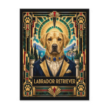 Labrador Retriever, Art Deco-hond