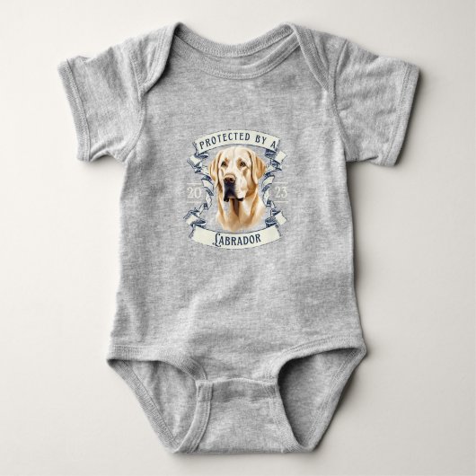 Labrador Retriever Baby Bodypakje Romper (Voorkant)