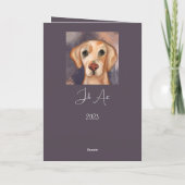 Labrador Retriever Bedankkaart (Achterkant)