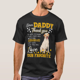 Labrador Retriever Beste papa bedankt dat je bent T-shirt