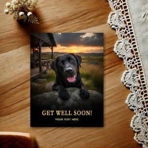 Labrador Retriever Beterschap Ansichtkaart Briefkaart