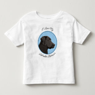 Labrador Retriever Black Painting Original Dog Art Kinder Shirts