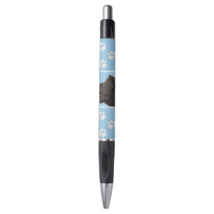 Labrador Retriever Black Painting Original Dog Art Pen