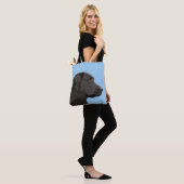 Labrador Retriever Black Painting Original Dog Art Tote Bag (Op model)