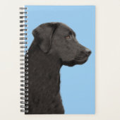 Labrador Retriever Black Peinture Original Chien A (Devant)
