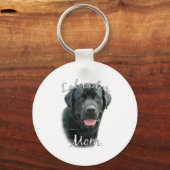 Labrador Retriever (blk) mam 2 Sleutelhanger (Achterkant)