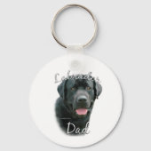 Labrador Retriever (blk) Papa 2 Sleutelhanger (Achterkant)