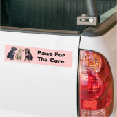 Labrador Retriever Breast Cancer Bumpersticker (Op Truck)