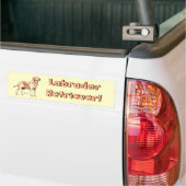 Labrador Retriever Bumpersticker (Op Truck)