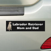 Labrador Retriever Bumpersticker (Op auto)