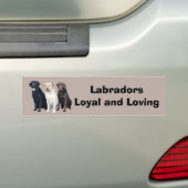 Labrador Retriever Bumpersticker (Op auto)