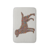 Labrador Retriever Butterfly Silhouette Dog Lover Badmat (Voorkant Verticaal)