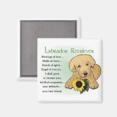 Labrador Retriever Cadeaus Magneet (Voorkant / Achterkant)
