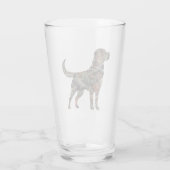 Labrador Retriever Camouflage Drink Glas (Achterkant)