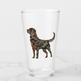 Labrador Retriever Camouflage Drink Glas
