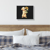 Labrador Retriever Canvas Afdruk (Insitu (Slaapkamer))