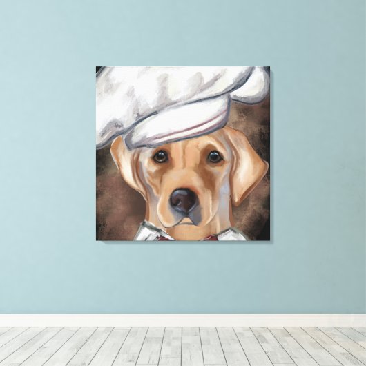 Labrador Retriever  Canvas Print (Insitu (Houten vloer))
