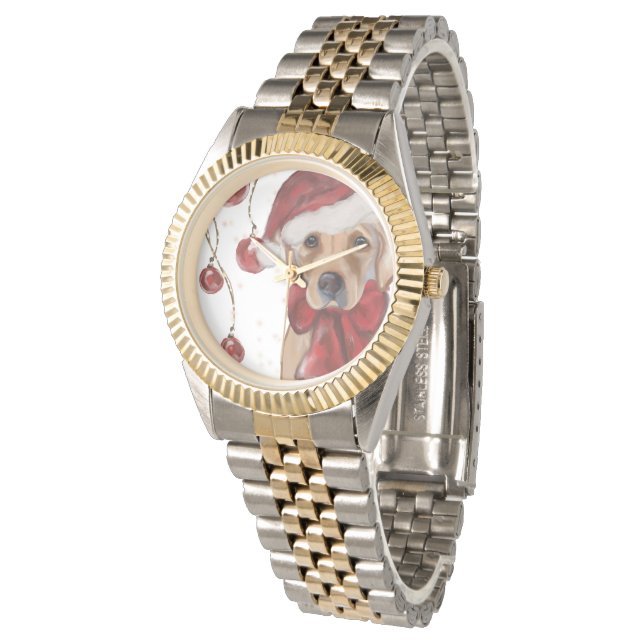 Labrador Retriever  Canvas Print Horloge (Gekanteld)