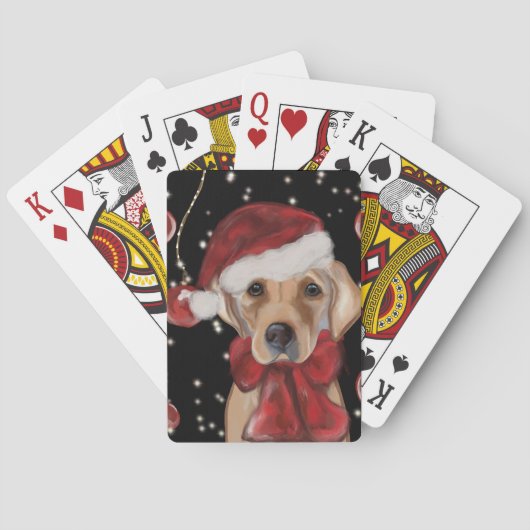 Labrador Retriever Canvasprint Pokerkaarten (Achterkant)