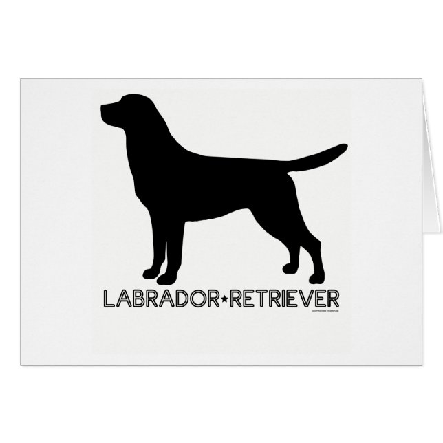 Labrador Retriever Card (Voorkant Horizontaal)
