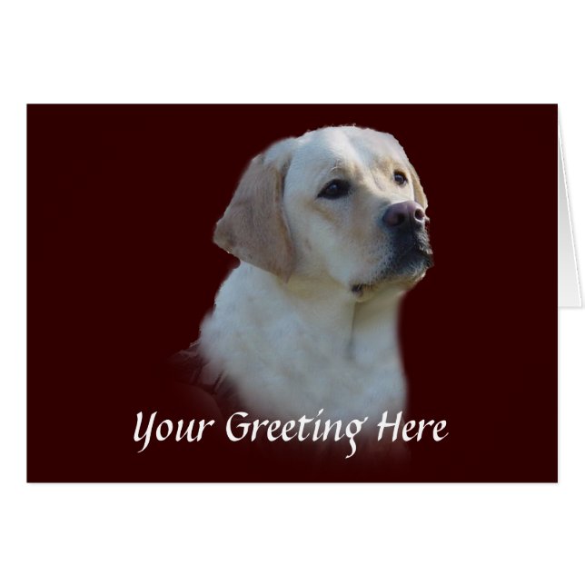 Labrador Retriever Card (Voorkant Horizontaal)