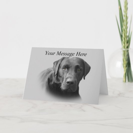 Labrador Retriever Carte de voeux géniale (Devant)