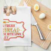 Labrador Retriever Chef Baking Gingerbread Theedoek (Quarter Fold)