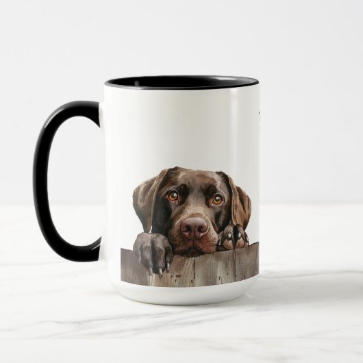 Labrador Retriever Chien Mug (Gauche)