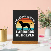 Labrador Retriever Chien Rétro Caressant (Mariage)