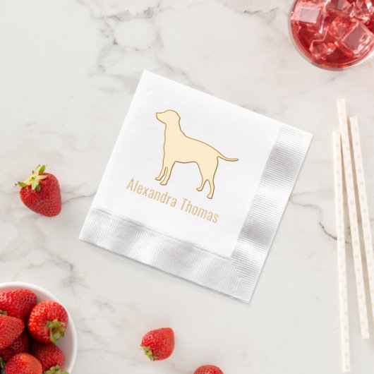 Labrador Retriever Chien Silhouette Nom (Insitu (Fraise))