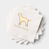Labrador Retriever Chien Silhouette Nom (Insitu (empilé))
