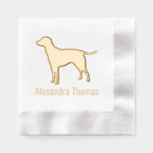 Labrador Retriever Chien Silhouette Nom (Recto)
