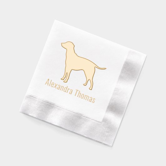 Labrador Retriever Chien Silhouette Nom (Gauche)