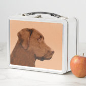 Labrador Retriever (Chocolade) schilderen - Dog Ar (In situ)