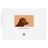 Labrador Retriever (Chocolade) schilderen - Dog Ar (Achterkant Horizontaal)