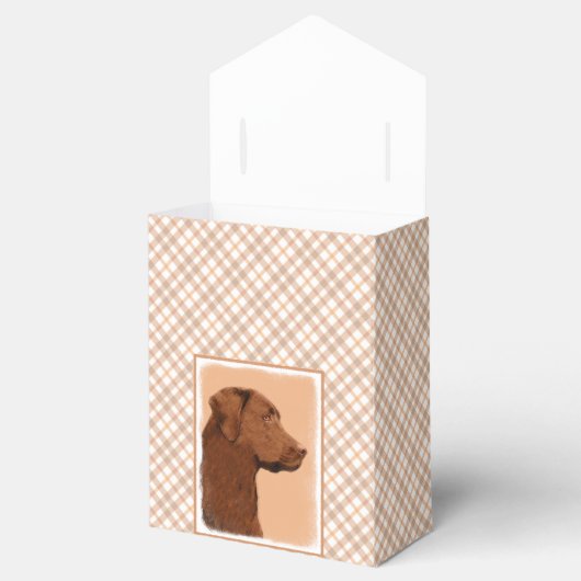 Labrador Retriever (Chocolade) schilderen - Dog Ar Bedankdoosjes (Geopend)