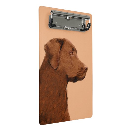 Labrador Retriever (Chocolade) schilderen - Dog Ar Mini Klembord (Schuin)