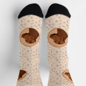 Labrador Retriever (Chocolade) schilderen - Dog Ar Sokken (Top)