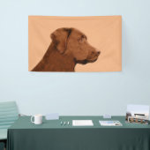 Labrador Retriever (Chocolade) schilderen - Dog Ar Spandoek (Beurs)