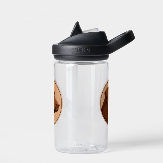 Labrador Retriever (Chocolade) schilderen - Dog Ar Waterfles (Links)