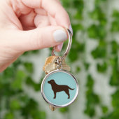 Labrador Retriever (chocolade) Sleutelhanger (Hand)