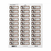 Labrador Retriever Christmas Etiket (Full Sheet)